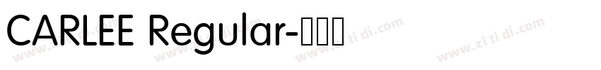 CARLEE Regular字体转换